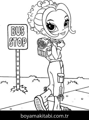 Lisa Frank boyama sayfası – sanatsal çalışma, çocuklar için