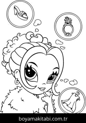 Lisa Frank boyama sayfası – çocuk aktivitesi, PDF indir