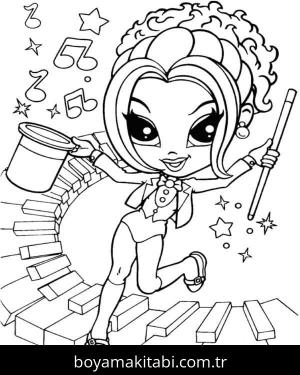 Lisa Frank boyama sayfası – okul öncesi, evde etkinlik