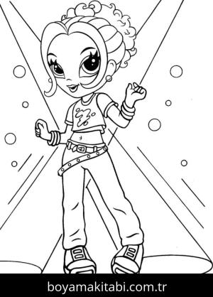 Lisa Frank boyama sayfası – okul öncesi, evde etkinlik