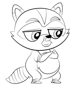 Littlest Pet Shop boyama sayfası,  coloring page, En Küçük Evcil Hayvan Dükkanı Otto, 