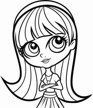 Littlest Pet Shop boyama sayfası,  coloring page, Blythe En Küçük Evcil Hayvan Dükkanı, 