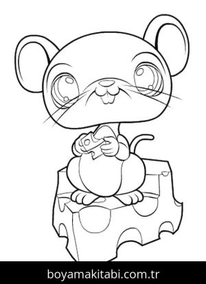 Littlest Pet Shop boyama sayfası – el becerilerini geliştirir, boyama çalışması