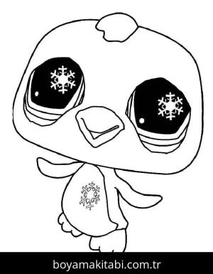 Littlest Pet Shop boyama sayfası – el becerilerini geliştirir, boyama çalışması