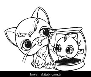Littlest Pet Shop boyama sayfası – okul öncesi, evde etkinlik