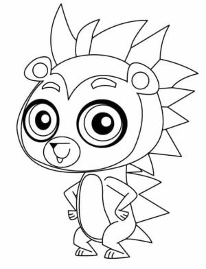 Littlest Pet Shop boyama sayfası,  coloring page, En Küçük Evcil Hayvan Dükkanı Russell, 