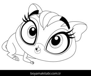 Littlest Pet Shop boyama sayfası – eğlenceli etkinlik, el becerilerini geliştirir