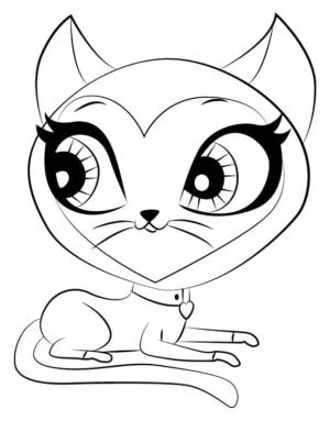 Littlest Pet Shop boyama sayfası,  coloring page, En Küçük Evcil Hayvan Dükkanı İzci Kerry, 