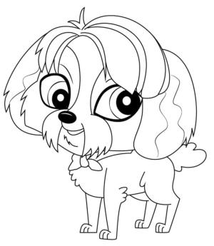 Littlest Pet Shop boyama sayfası,  coloring page, En Küçük Evcil Hayvan Dükkanı Digby, 