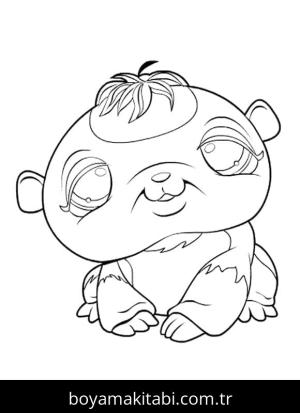 Littlest Pet Shop boyama sayfası – eğlenceli etkinlik, el becerilerini geliştirir