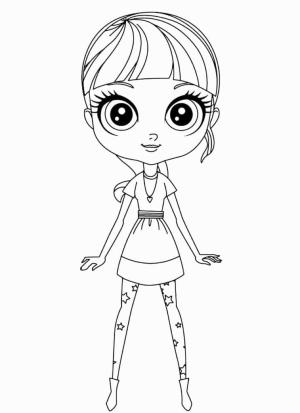 Littlest Pet Shop boyama sayfası,  coloring page, En Küçük Evcil Hayvan Dükkanı Blythe Baxter, 