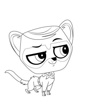 Littlest Pet Shop boyama sayfası,  coloring page, En Küçük Evcil Hayvan Dükkanı Kaptan Cuddles, 