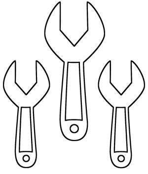 Llave Inglesa boyama sayfası,  coloring page, Üç Anahtar, 