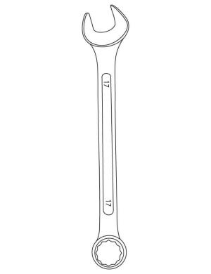 Llave Inglesa boyama sayfası,  coloring page, Müthiş Tuşlar, 