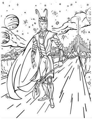 Loki boyama sayfası,  coloring page, Loki Asgard Dışı, 