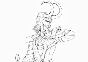 Loki boyama sayfası,  coloring page, Yüz Loki Eğlenceli, 