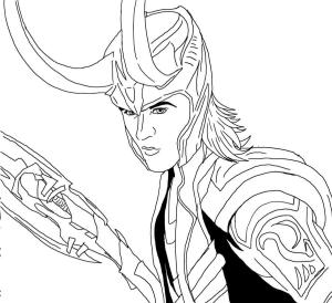 Loki boyama sayfası,  coloring page, Temel Loki, 