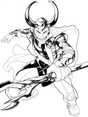 Loki boyama sayfası,  coloring page, İyi Loki, 