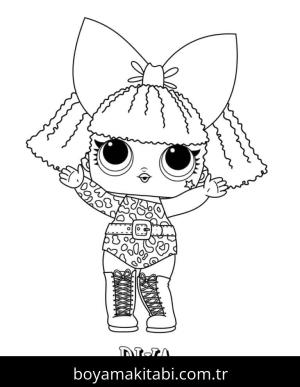 LOL Bebek boyama sayfası – el becerilerini geliştirir, boyama çalışması
