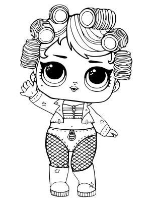 LOL Bebek boyama sayfası, LOL Surprise Doll coloring page, Goo Goo Kralice Lol Surpriz Bebek, 