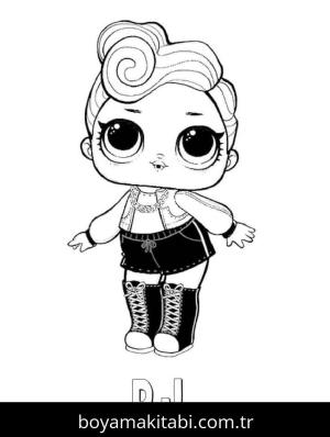 LOL Bebek boyama sayfası – kolay boyama, eğitici aktivite