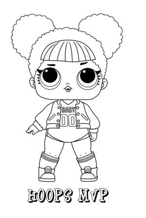 LOL Bebek boyama sayfası, LOL Surprise Doll coloring page, Hoops Mvp Lol Surpriz Bebek, 