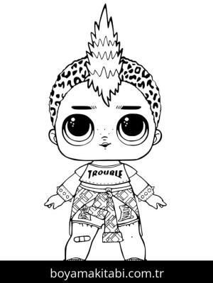 LOL Bebek boyama sayfası – ücretsiz yazdır, boyama etkinliği