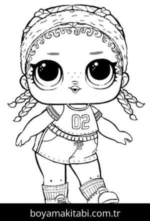 LOL Bebek boyama sayfası – çocuklar için, çizgi film temalı