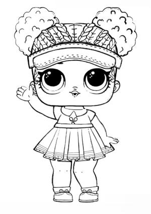 LOL Bebek boyama sayfası, LOL Surprise Doll coloring page, Mahkeme Sampiyonu Lol Surpriz Bebek, 