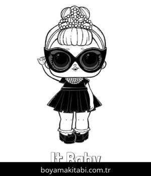 LOL Bebek boyama sayfası – renkli çizimler, okul öncesi