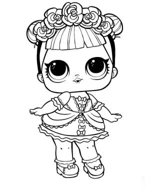 LOL Bebek boyama sayfası, LOL Surprise Doll coloring page, Geceyarısı LOL Surpriz Bebek, 