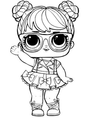 LOL Bebek boyama sayfası, LOL Surprise Doll coloring page, Bon Bon Lol Bebek, 