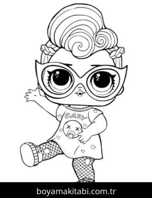 LOL Bebek boyama sayfası – çocuk aktivitesi, PDF indir