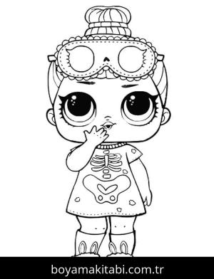 LOL Bebek boyama sayfası – okul öncesi, evde etkinlik