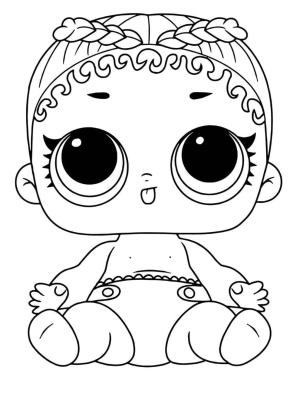 LOL Bebek boyama sayfası, LOL Surprise Doll coloring page, Lil M.C. Swag LOL Bebek, 