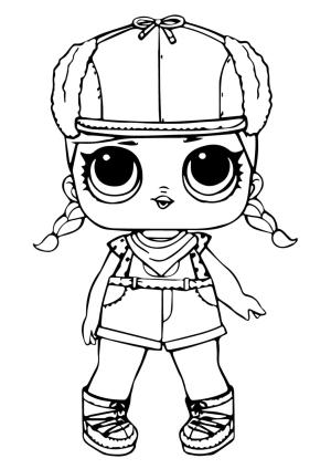 LOL Bebek boyama sayfası, LOL Surprise Doll coloring page, Brrr B.B. Lol Sürpriz Bebek, 