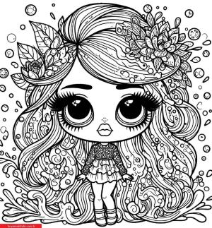 LOL Bebek boyama sayfası, LOL Surprise Doll coloring page, , 