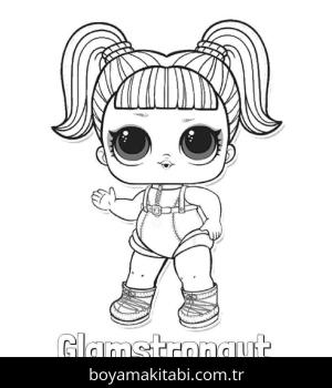 LOL Bebek boyama sayfası – sevimli karakter, sanatsal çalışma