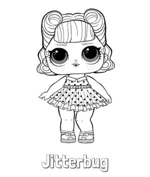 LOL Bebek boyama sayfası, LOL Surprise Doll coloring page, Jitterbug Lol Surpriz Bebek, 