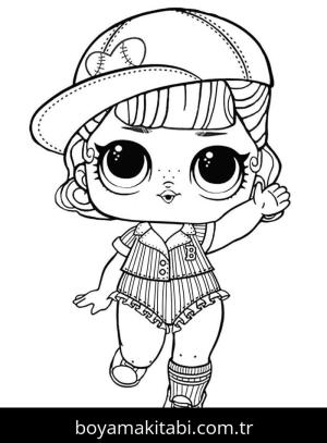 LOL Bebek boyama sayfası – sevimli karakter, sanatsal çalışma