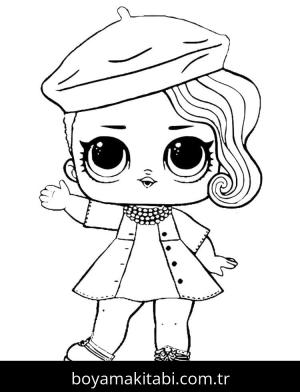LOL Bebek boyama sayfası – okul öncesi, evde etkinlik