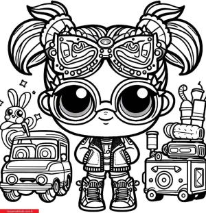 LOL Bebek boyama sayfası, LOL Surprise Doll coloring page, , 