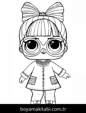 LOL Bebek boyama sayfası – eğlenceli etkinlik, el becerilerini geliştirir