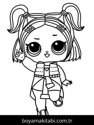 LOL Bebek boyama sayfası – boyama etkinliği, çocuk aktivitesi