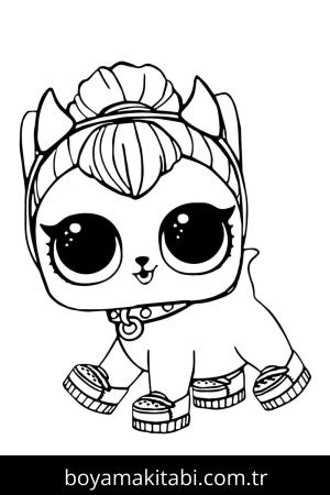 LOL Evcil Hayvanlar boyama sayfası – okul öncesi, evde etkinlik