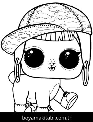 LOL Evcil Hayvanlar boyama sayfası – sevimli karakter, sanatsal çalışma