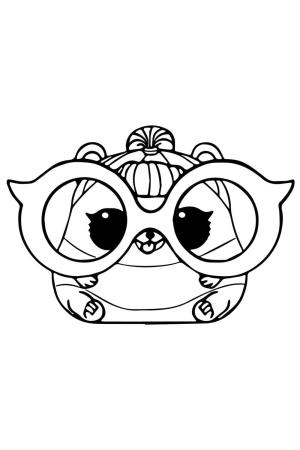 LOL Evcil Hayvanlar boyama sayfası,  coloring page, LOL Evcil Hayvanlar Hamster, 