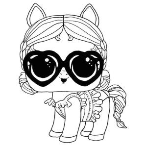 LOL Evcil Hayvanlar boyama sayfası,  coloring page, Vacay Neigh Neigh LOL Evcil Hayvanlar, 