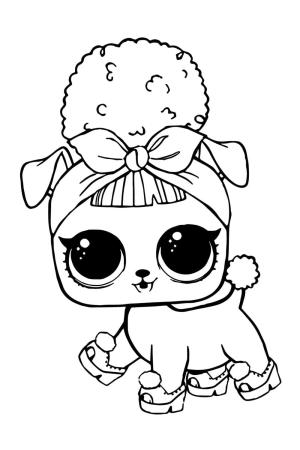 LOL Evcil Hayvanlar boyama sayfası,  coloring page, Pup Bee LOL Evcil Hayvanlar, 