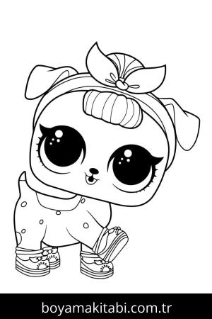 LOL Evcil Hayvanlar boyama sayfası – eğlenceli etkinlik, el becerilerini geliştirir